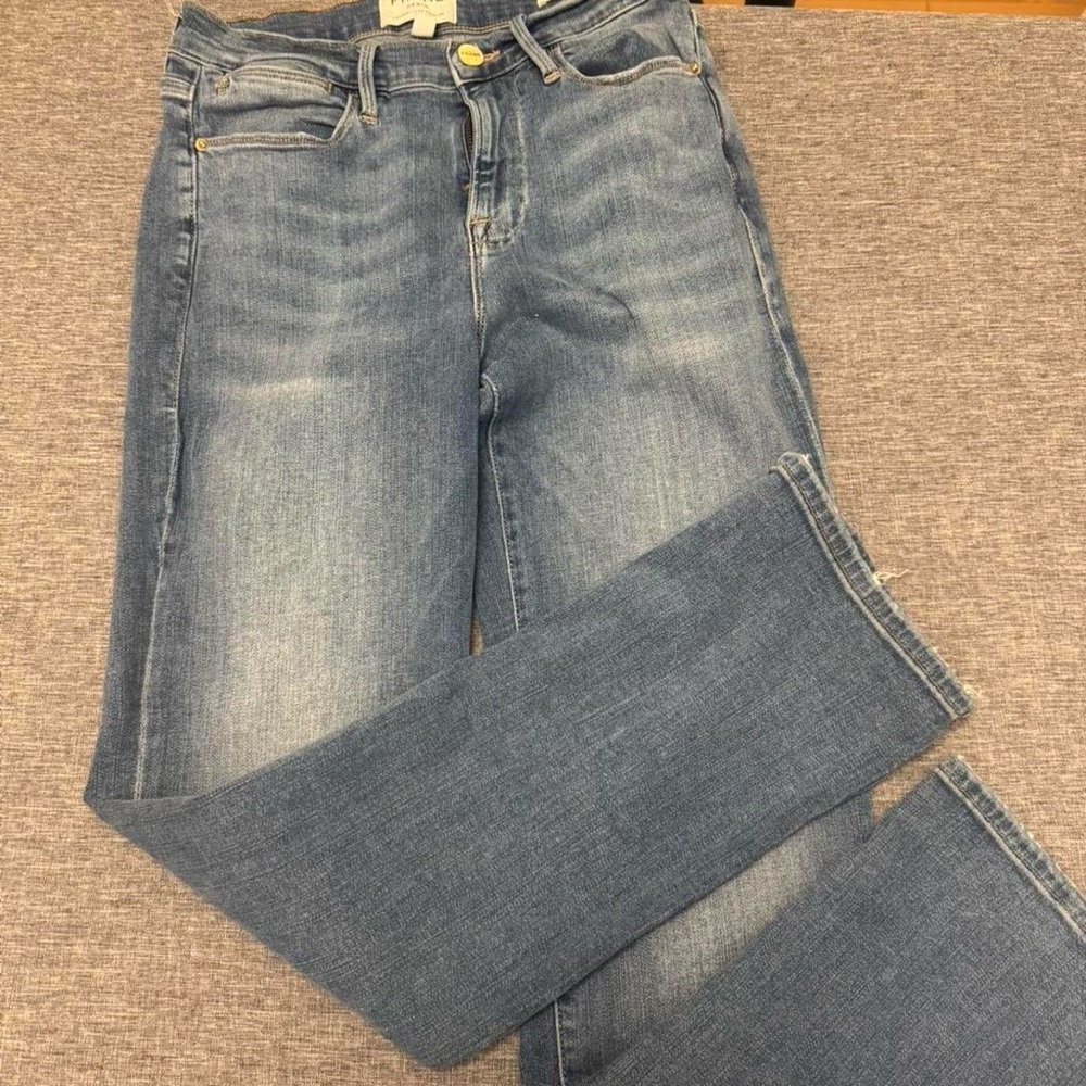 Frame Denim Women's Straight Leg Blue Jeans